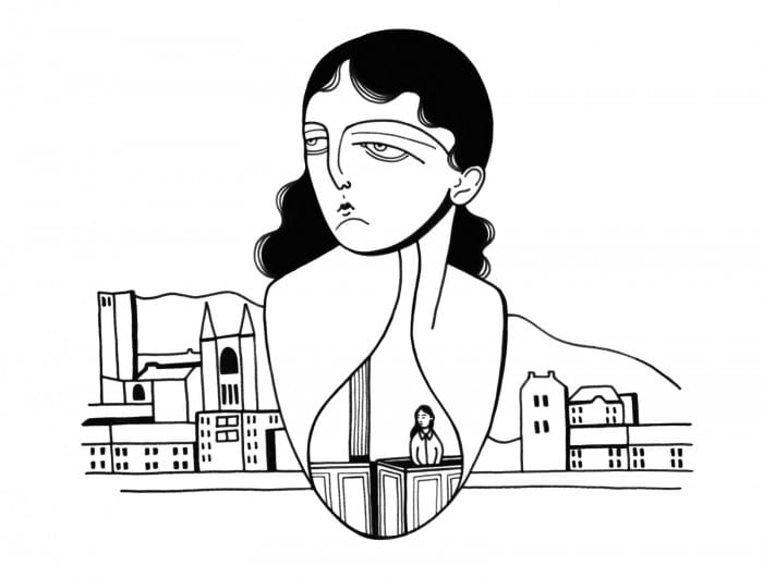 Miss M drawing