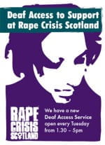 Access to support for deaf survivors of sexual violence
